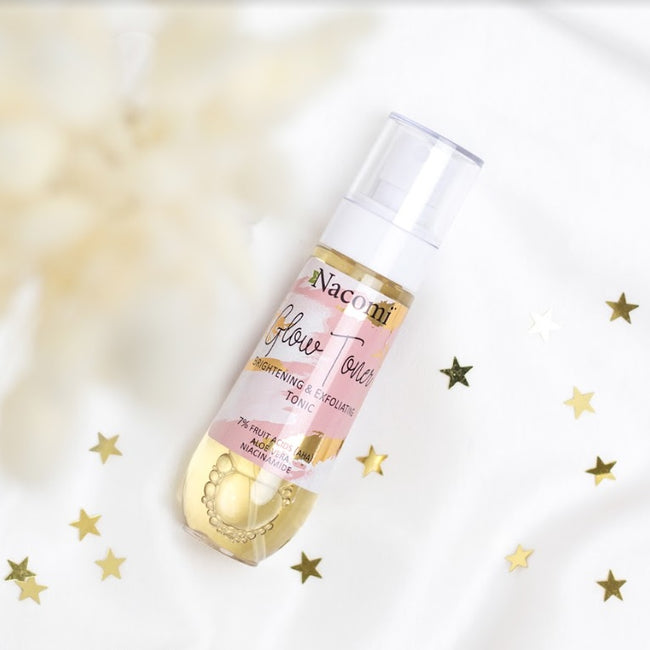 Nacomi Glow Toner rozświetlająco-złuszczający tonik do twarzy 80ml