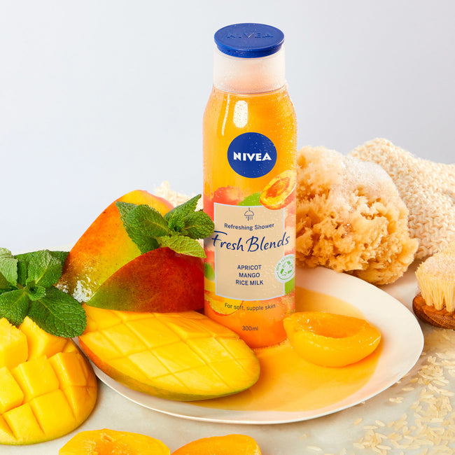 Nivea Fresh Blends Refreshing Shower żel pod prysznic odświeżający Apricot & Mango & Rice Milk 300ml