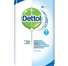 Dettol Antybakteryjne i drożdżakobójcze chusteczki do mycia i dezynfekcji powierzchni Original 84szt