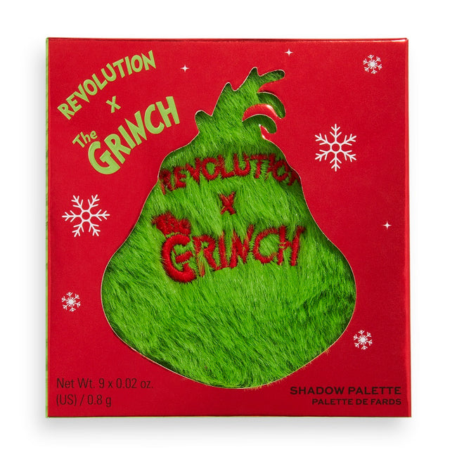Makeup Revolution The Grinch x Revolution Mean One Shadow Palette paletka 9 cieni do powiek 7.2g