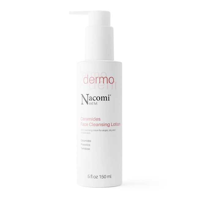 Nacomi Next Level Dermo łagodna emulsja oczyszczająca do cery atopowej  suchej i podrażnionej 150ml