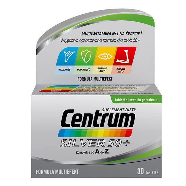 Centrum Silver 50+ witaminy suplement diety 30 tabletek