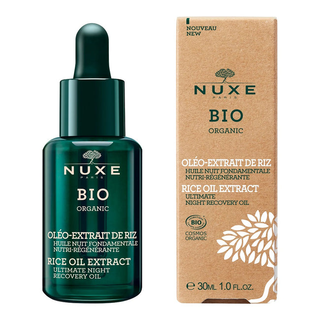 Nuxe Bio Organic regenerujące serum do twarzy na noc z ekstraktem z oleju ryżowego 30ml