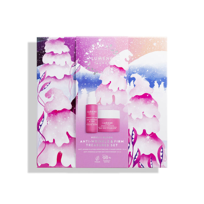 Lumene Nordic Bloom Lumo Anti-Wrinkle & Firm Treasures zestaw Anti-wrinkle & Firm Moisturizing V-Shape Serum 30ml + Anti-Wrinkle & Firm Day Moisturizer 50ml