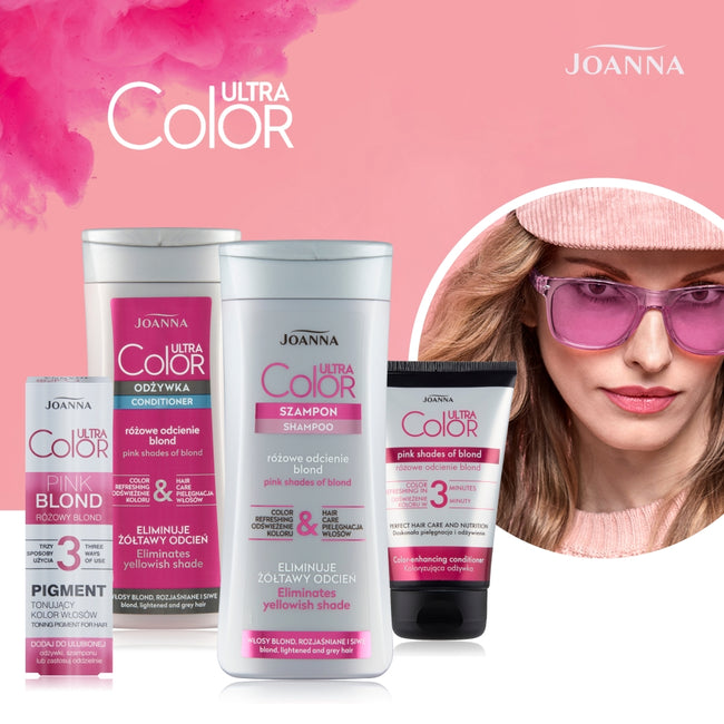 Joanna Ultra Color odżywka różowe odcienie blond 200g