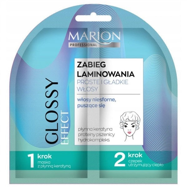 Marion Professional Glossy Effect profesjonalny zabieg laminowania Proste i gładkie włosy 20ml