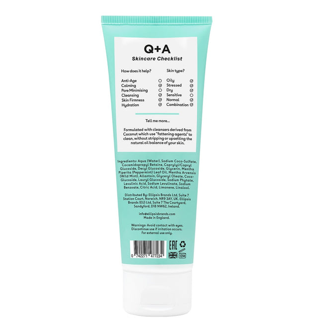 Q+A Peppermint Daily Cleanser żel do mycia twarzy z miętą pieprzową 125ml