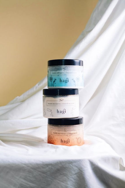 Hagi Puder do kąpieli z bławatkiem 400g gratis