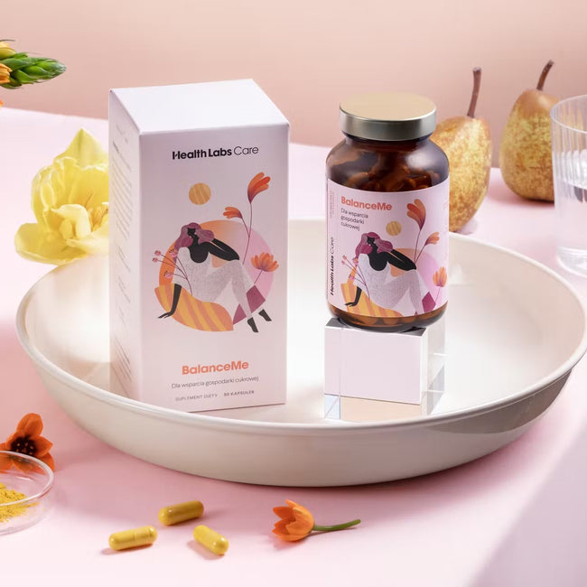 HealthLabs BalanceMe suplement diety dla wsparcia gospodarki cukrowej 90 kapsułek