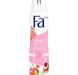 Fa Fresh&Free Grapefruit & Lychee 48h dezodorant w sprayu o zapachu grapefruita i liczi 150ml