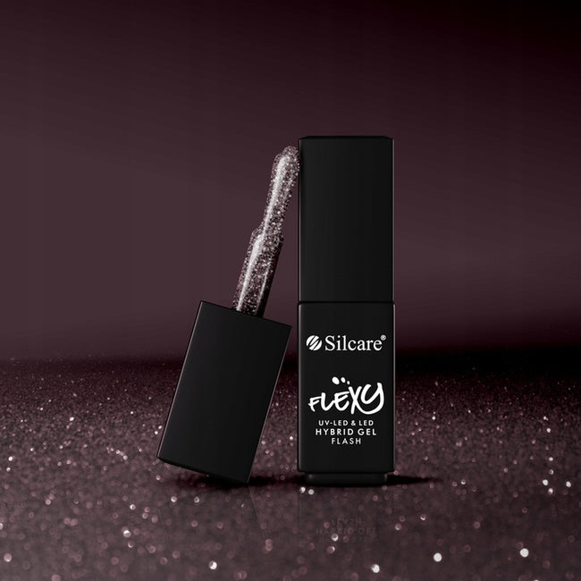 Silcare Flexy Hybrid Gel lakier hybrydowy Flash Rose Black 4.5g