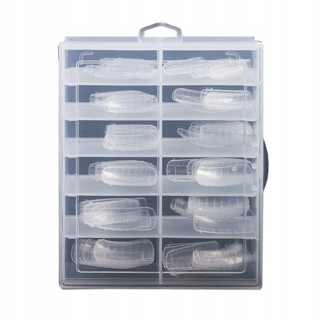 Silcare Easy Shape Polygel formy do akrylożelu Clear Dual Form 100szt.