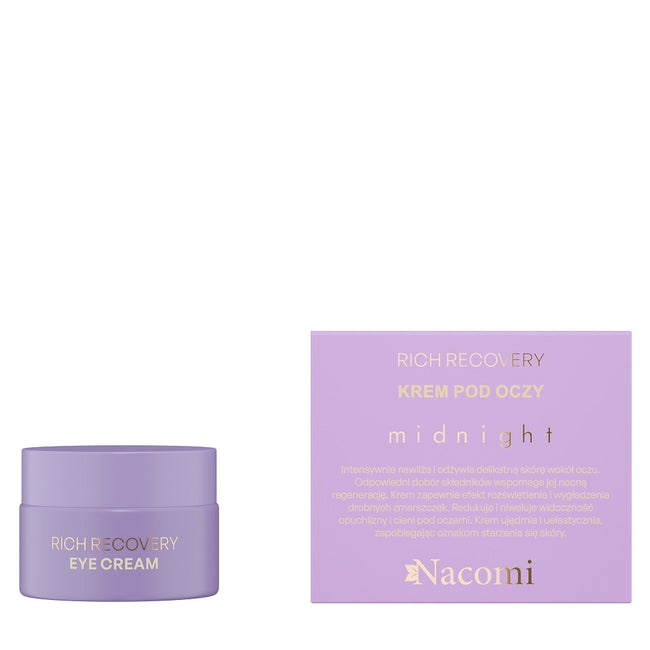 Nacomi Rich Recovery krem pod oczy Midnight 15ml