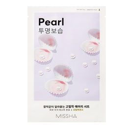 Missha Airy Fit Sheet Mask rozświetlająca maseczka w płachcie z ekstraktem z perły Pearl 19ml