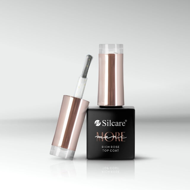 Silcare Mani More Set zestaw witaminowa baza hybrydowa 10g + lakier hybrydowy do paznokci 3x10g + lakier nawierzchniowy 10g