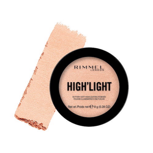 Rimmel High'light Buttery-Soft Highlighting Powder rozświetlacz do twarzy 002 Candlelit 8g