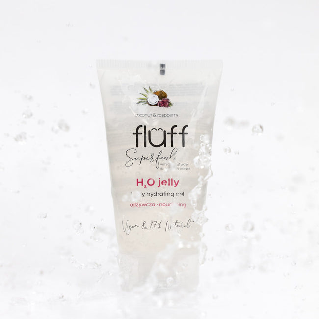 Fluff H2O Jelly Body Hydrating Gel odżywcza woda żelowa Kokos i Malina 150ml
