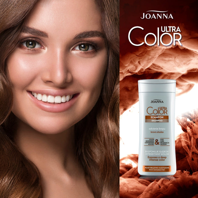 Joanna Ultra Color szampon podkreślający odcienie brązów i kasztanu 200ml