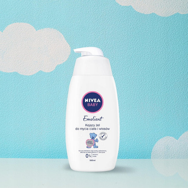 Nivea Baby Emolient kojący żel do mycia ciała i włosów dla dzieci 500ml