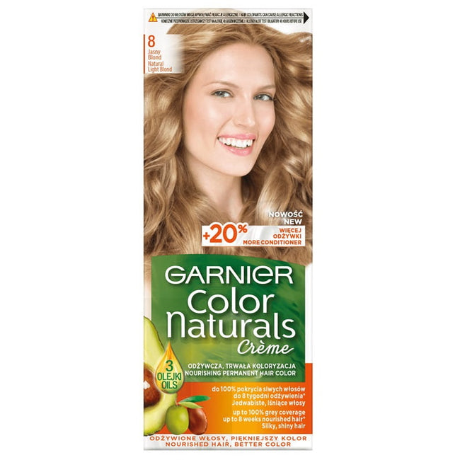Garnier Color Naturals Creme krem koloryzujący do włosów 8 Jasny Blond
