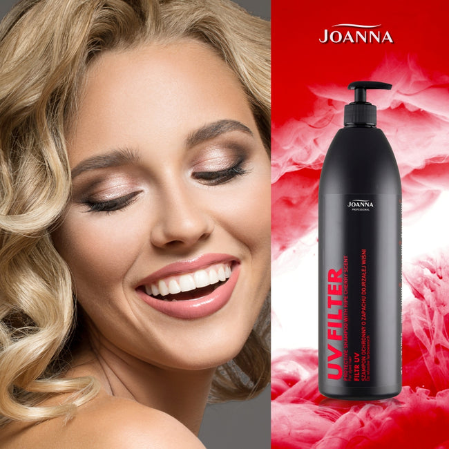 Joanna Professional Filtr UV szampon ochronny o zapachu dojrzałej wiśni 1000ml