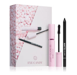 Gosh Eye Candy zestaw Just Click It tusz do rzęs 10 ml + Matte Eyeliner matowy eyeliner w kredce 1g