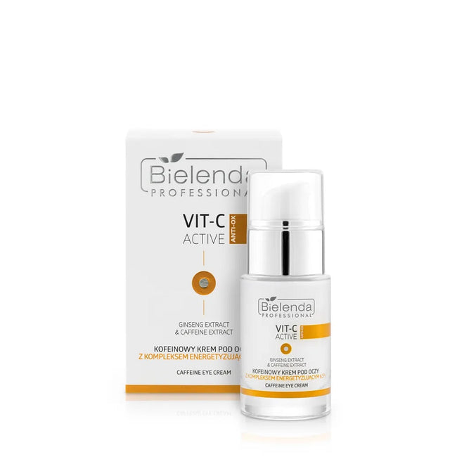 Bielenda Professional Vit-C Active kofeinowy krem pod oczy z kompleksem energetyzującym 6.5% 15ml