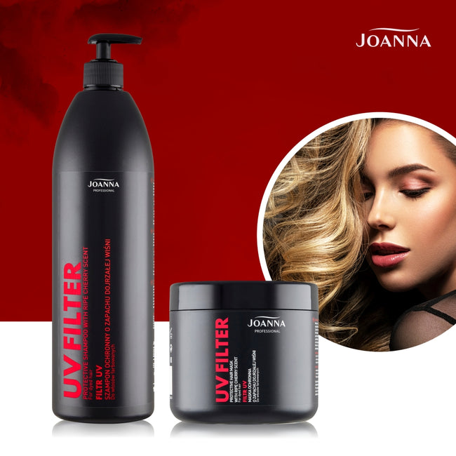 Joanna Professional Filtr UV szampon ochronny o zapachu dojrzałej wiśni 1000ml