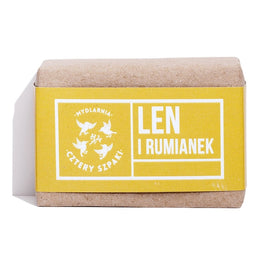 Mydlarnia Cztery Szpaki Naturalne mydło w kostce Len i Rumianek 110g