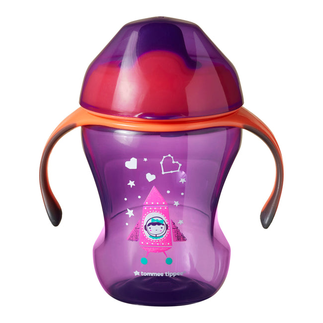 Tommee Tippee Sippee Cup kubek niekapek z uchwytami 7m+ Girl 230ml