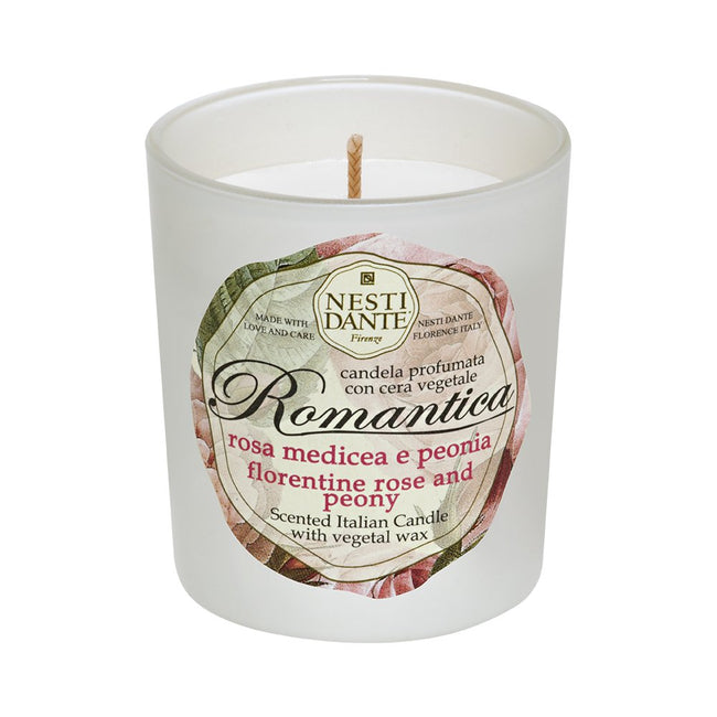 Nesti Dante Romantica Candle świeca zapachowa Róża & Piwonia 160g