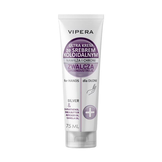 Vipera Ultra krem nawilżająco-ochronny ze srebrem koloidalnym do dłoni 75ml