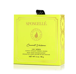 Spongelle Boxed Flower gąbka nasączona mydłem do mycia ciała Coconut Verbena