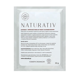 Naturativ Face Mask With Rice Bio-Powder łagodząco-nawilżająca maska do twarzy z bio-pudrem ryżowym 30g