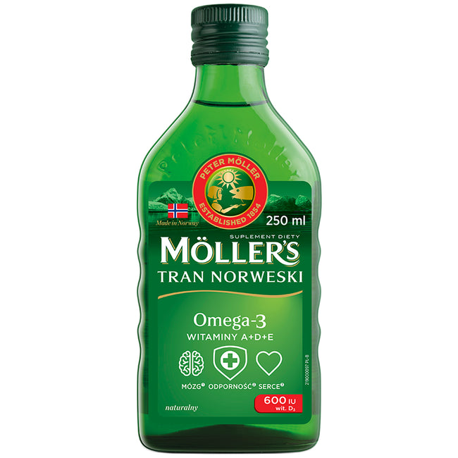 Möller's Tran Norweski suplement diety Naturalny 250ml