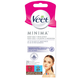 Veet Minima Easy-Gel plastry z woskiem do twarzy 20szt