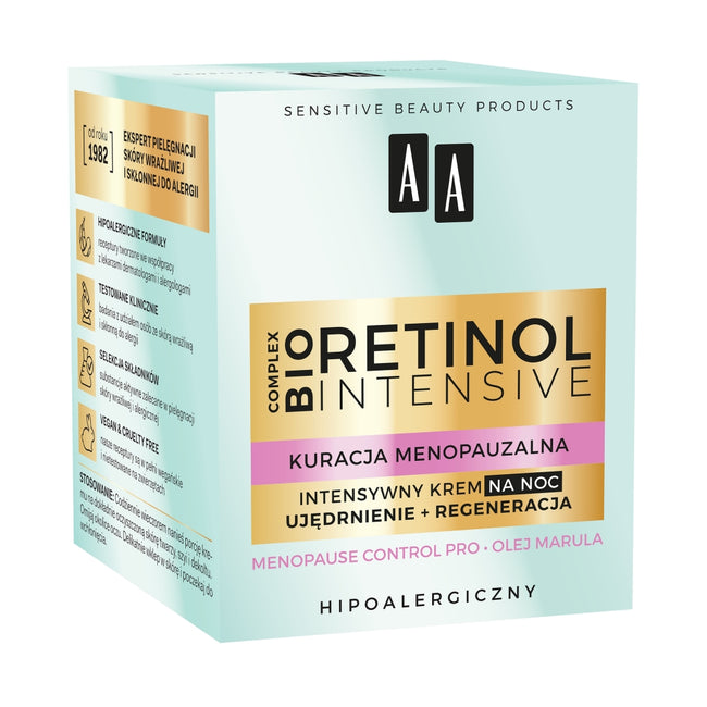 AA Retinol Intensive Kuracja Menopauzalna krem intensywny na noc ujędrnienie + regeneracja 50ml