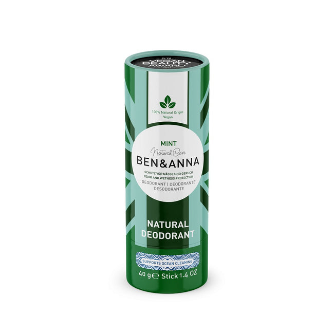 Ben&Anna Natural Soda Deodorant naturalny dezodorant na bazie sody sztyft kartonowy Mint 40g