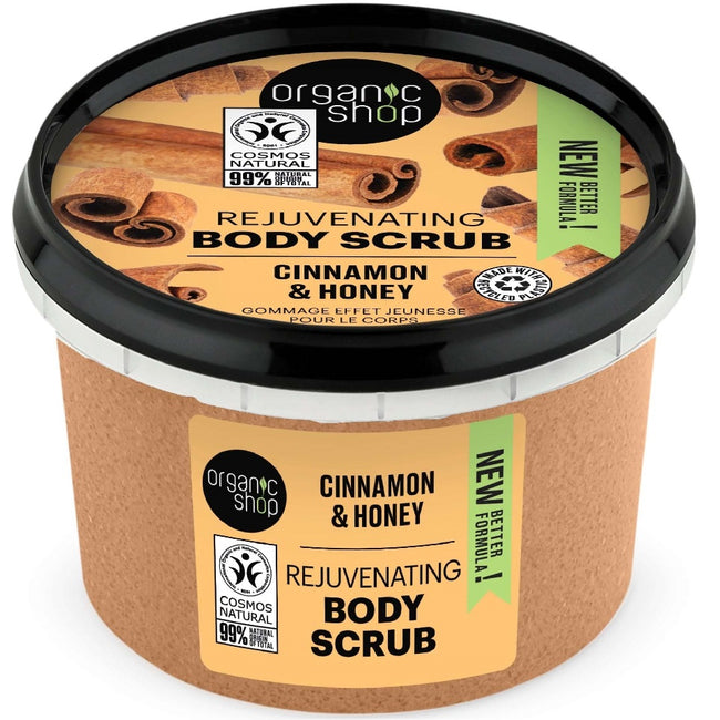 Organic Shop Rejuvenating Body Scrub kojący peeling do ciała Cinnamon & Honey 250ml