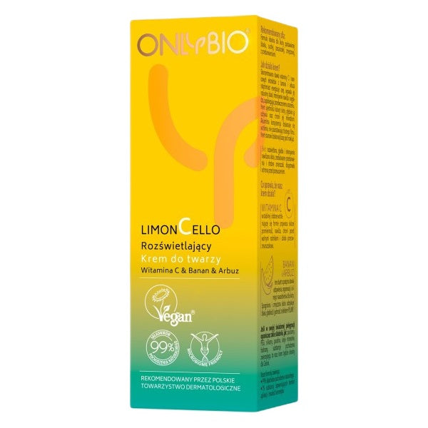 OnlyBio Limoncello rozświetlający krem do twarzy 50ml