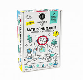 Nailmatic Kids Bath Bomb Maker zestaw do tworzenia kul kąpielowych Cosmos 2 kształty