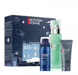 Biotherm Homme Aquapower Advanced Gel zestaw żel nawilżający do twarzy 75ml + pianka do golenia 50ml + żel do mycia twarzy 40ml