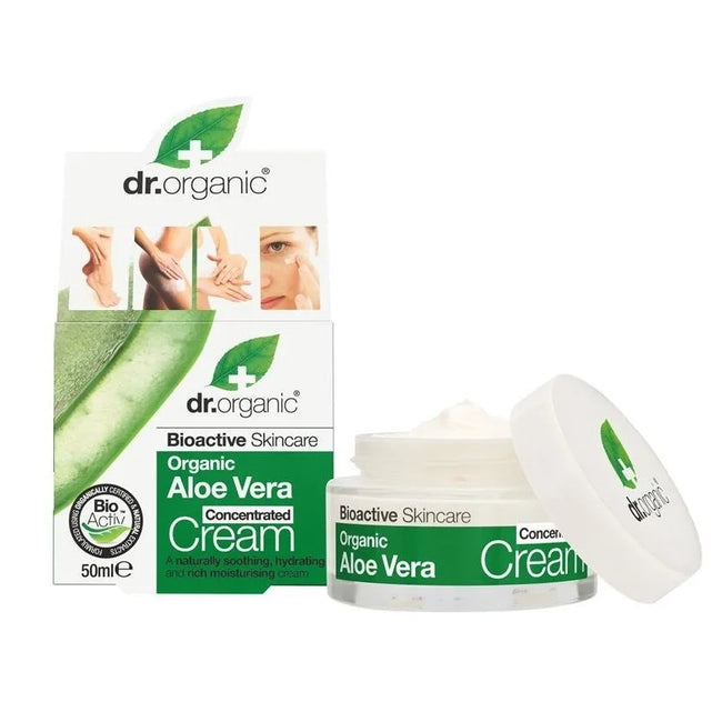 Dr.Organic Aloe Vera Concentrated Cream nawilżająco-łagodzący krem do twarzy 50ml