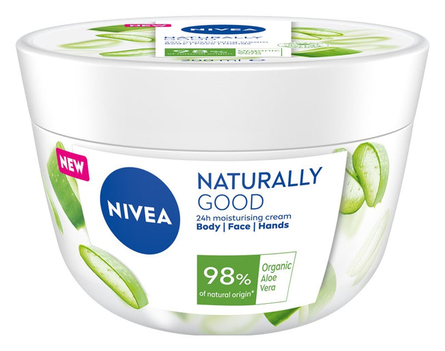 Nivea Naturally Good Cream krem do ciała twarzy i rąk z organicznym aloesem 200ml