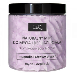 LaQ Naturalny mus do mycia i depilacji ciała Magnolia i Różowy Pieprz 250ml