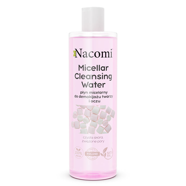 Nacomi Micellar Cleansing Water płyn micelarny do demakijażu twarzy i oczu zwężający pory 400ml