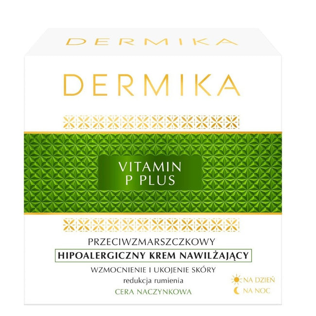 Dermika Vitamin P Plus hipoalergiczny krem nawilżający na dzień i na noc 50ml