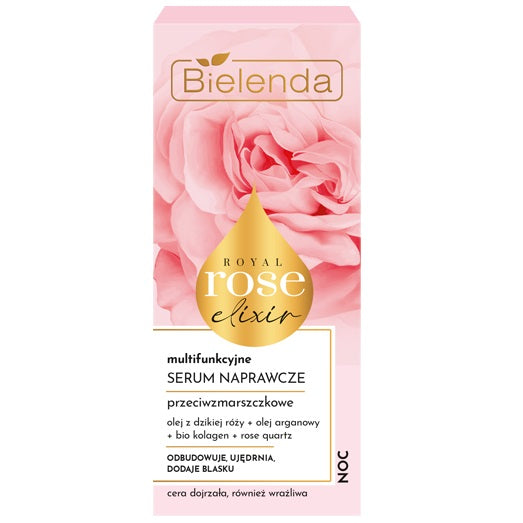 Bielenda Royal Rose Elixir multifunkcyjne serum naprawcze na noc 30ml