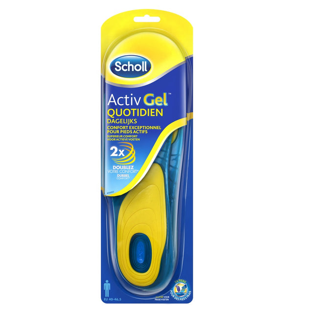 Scholl GelActiv Everyday żelowe wkładki do obuwia dla mężczyzn r.40-46.5 2szt.