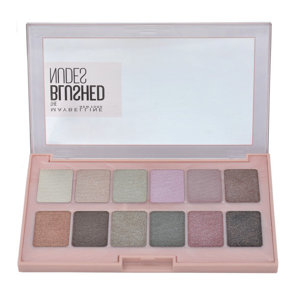 Maybelline The Blushed Nudes Palette paleta cieni do powiek 9.6g